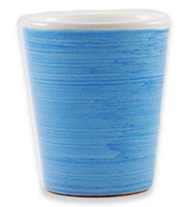 P1055210 copia Bicchiere Conico Pennellato Azzurro