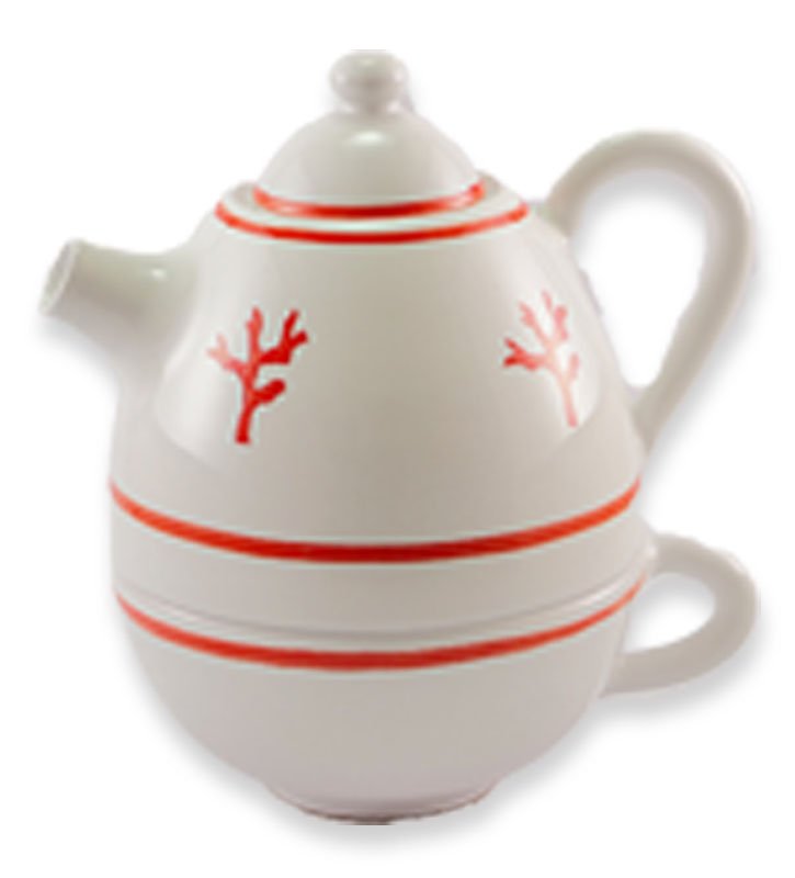 Premier Housewares Set Di 2 Tazze In Porcellana Mine & Yours – Stile Barattolo, 360 Ml, Corallo E Bianco