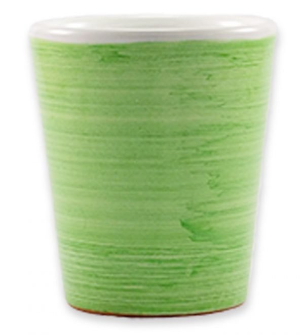 PEVMBC08 Bicchiere Conico Pennellato Verde Mela