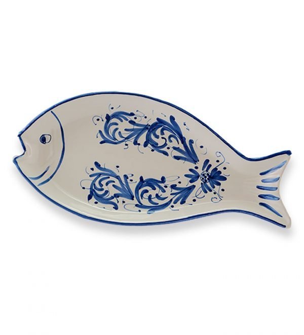 P1077105 copia Vassoio Ovale Pesce Adelasia Blu
