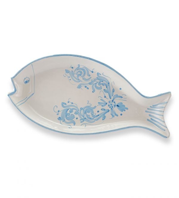 P1077118 copia Vassoio Ovale Pesce Adelasia Azzurro